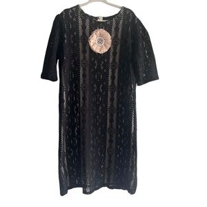 Pineapple Clothing Black Lined Lace Dress 9/10